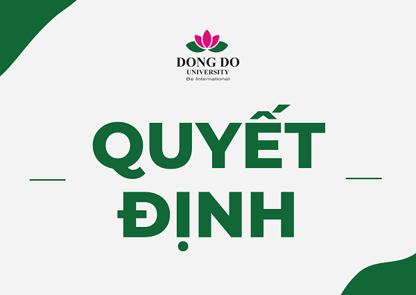 Quyết định về việc chiến lược phát triển các lĩnh vực của trường Đại học Đông Đô giai đoạn 2020-2025 và tầm nhìn đến năm 2030