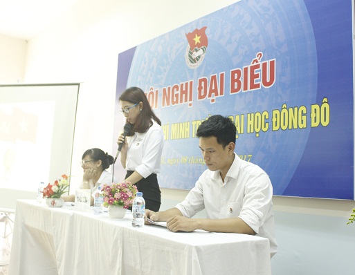 Hội nghị đại biểu Đoàn TNCS Hồ Chí Minh trường Đại học Đông Đô lần thứ VII thành công tốt đẹp