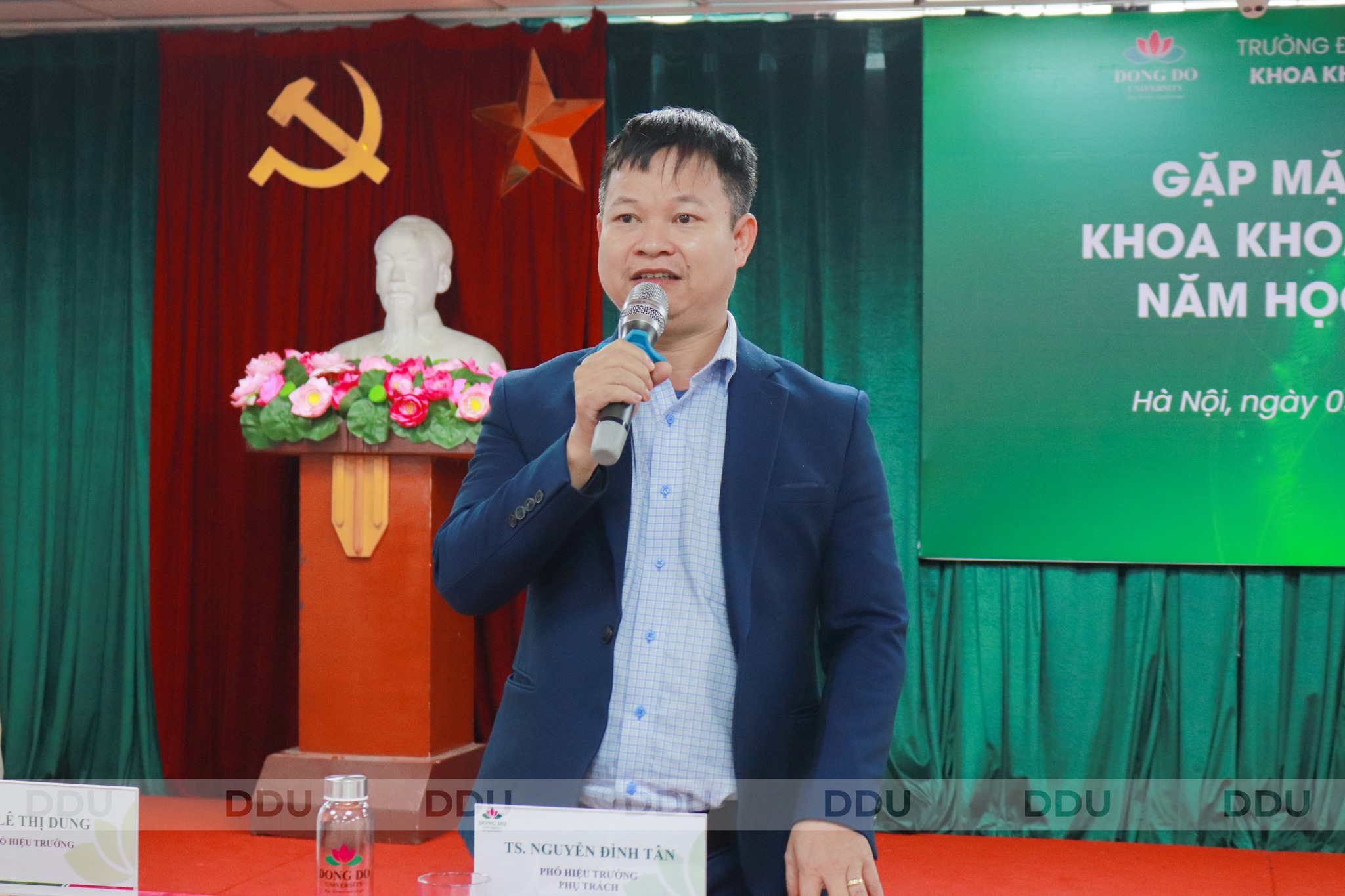 TS. Nguyễn Đình Tân – Phó Hiệu trưởng phụ trách Nhà trường, khép lại phần đối thoại